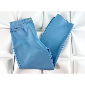 St John Womens Sz 4 Blue Denim Stretch Cropped Jeans